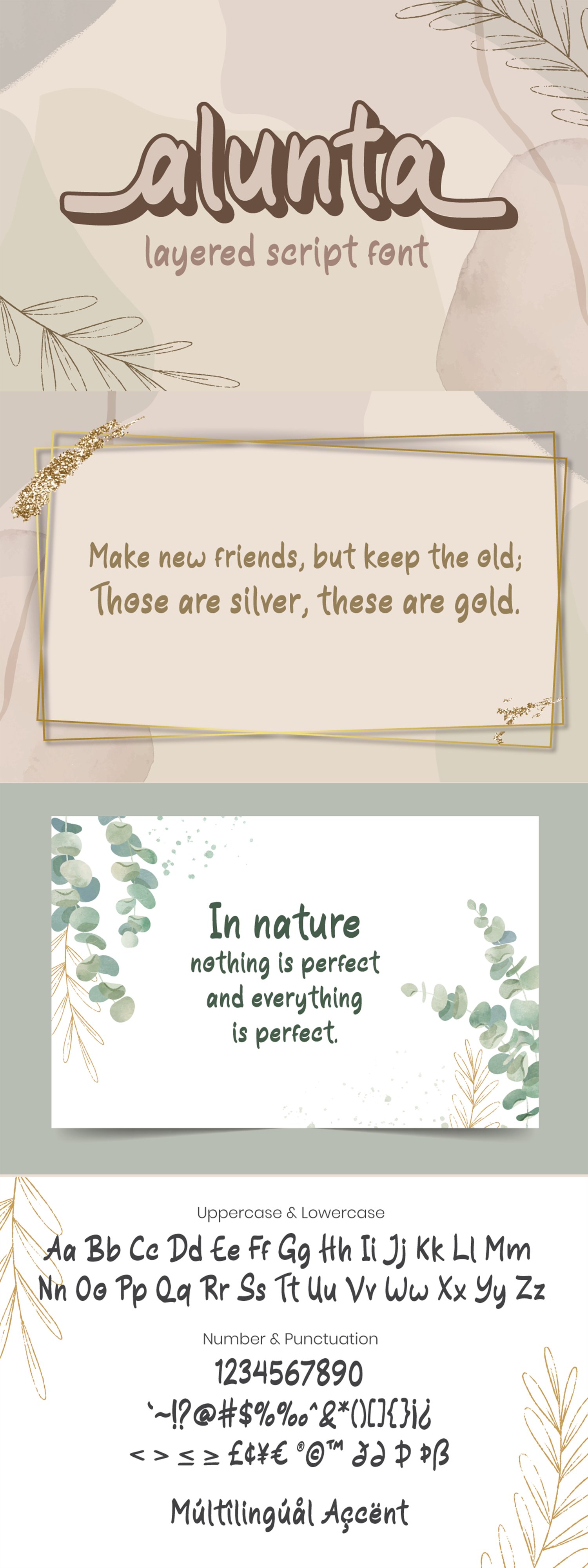 Alanta Cursive Alunta - Layered Script Font (1508659)