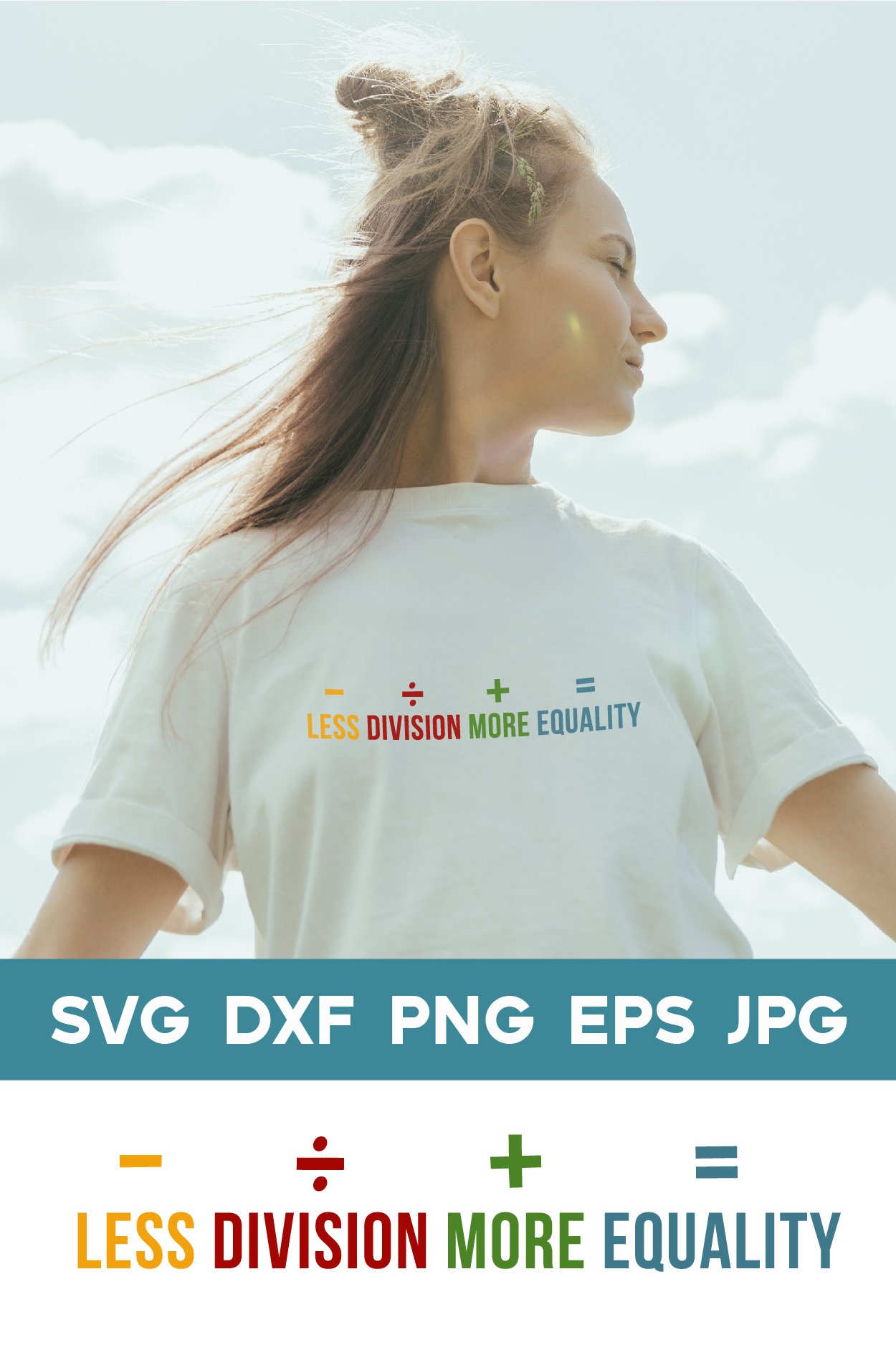 Less division, more equality - Equality SVG Cut File