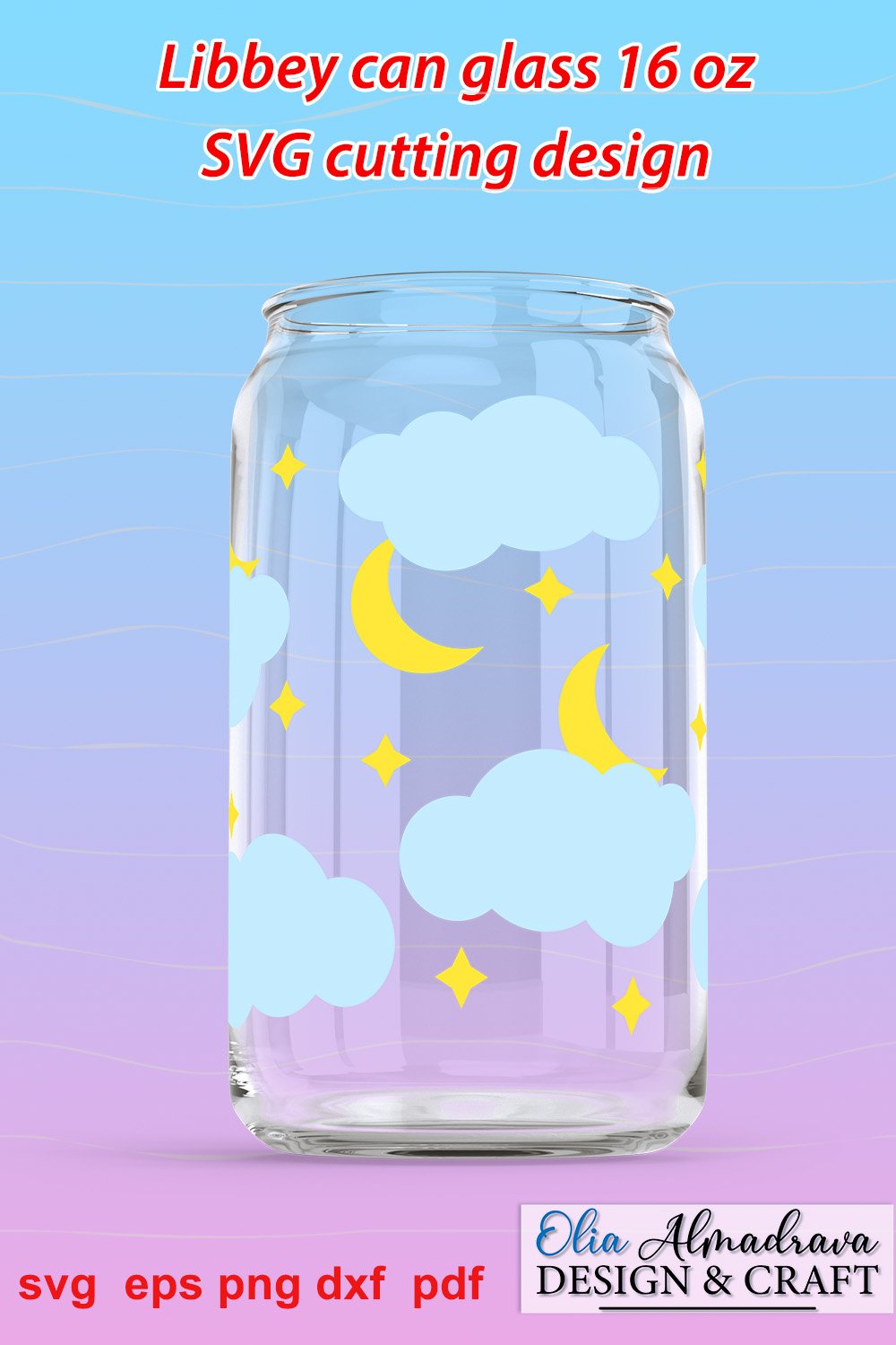 Can glass wrap svg| Libbey glass wrap bundle| sun moon svg