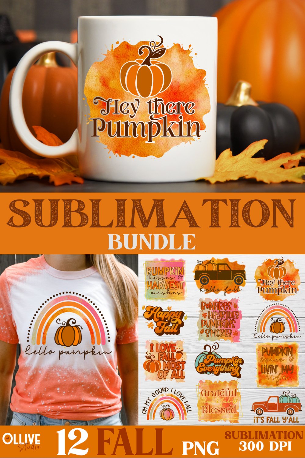 Fall Bundle Sublimation PNG | Fall PNG
