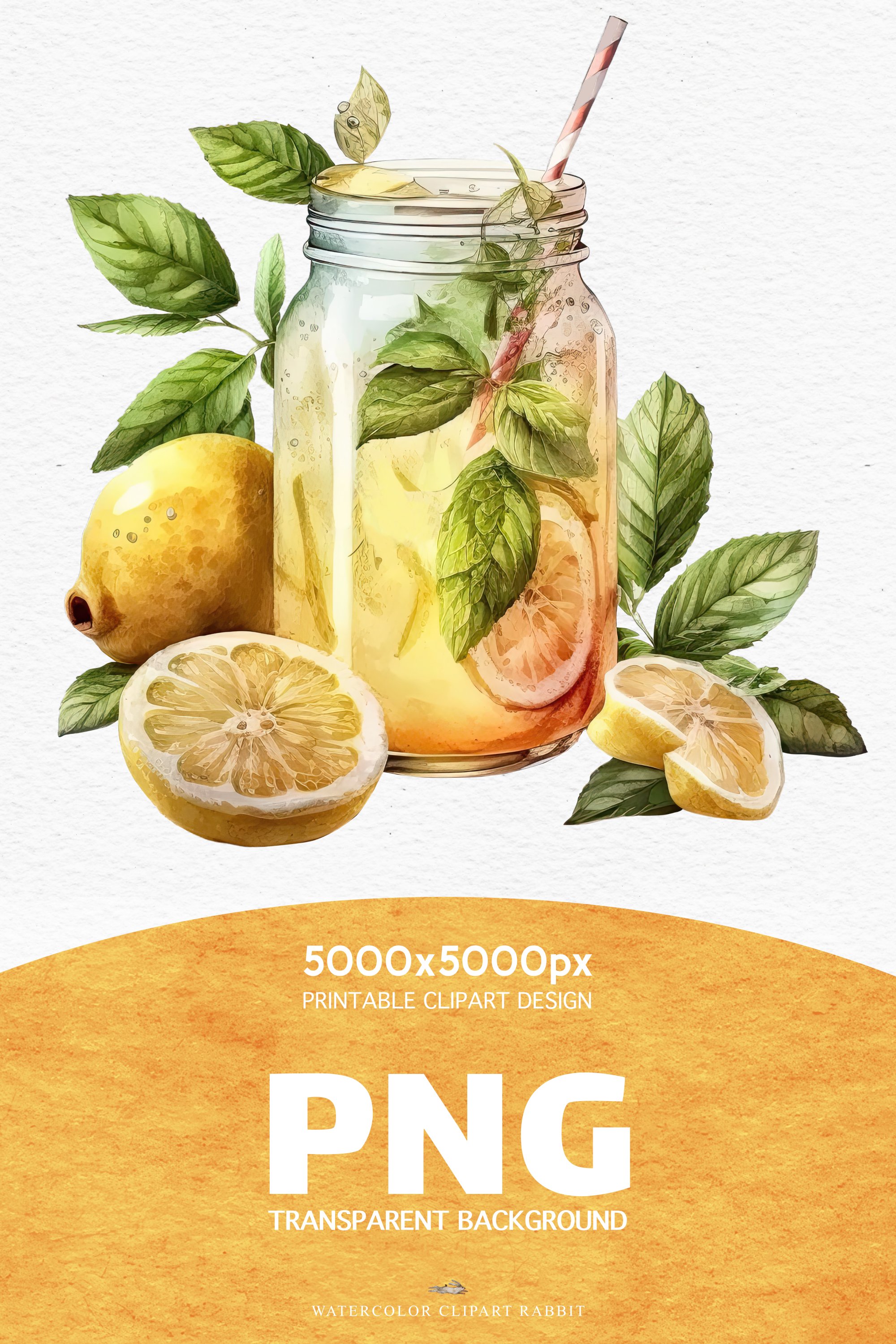 Cold Lemonade Summer Drinks Lemon Berries Clipart PNG image