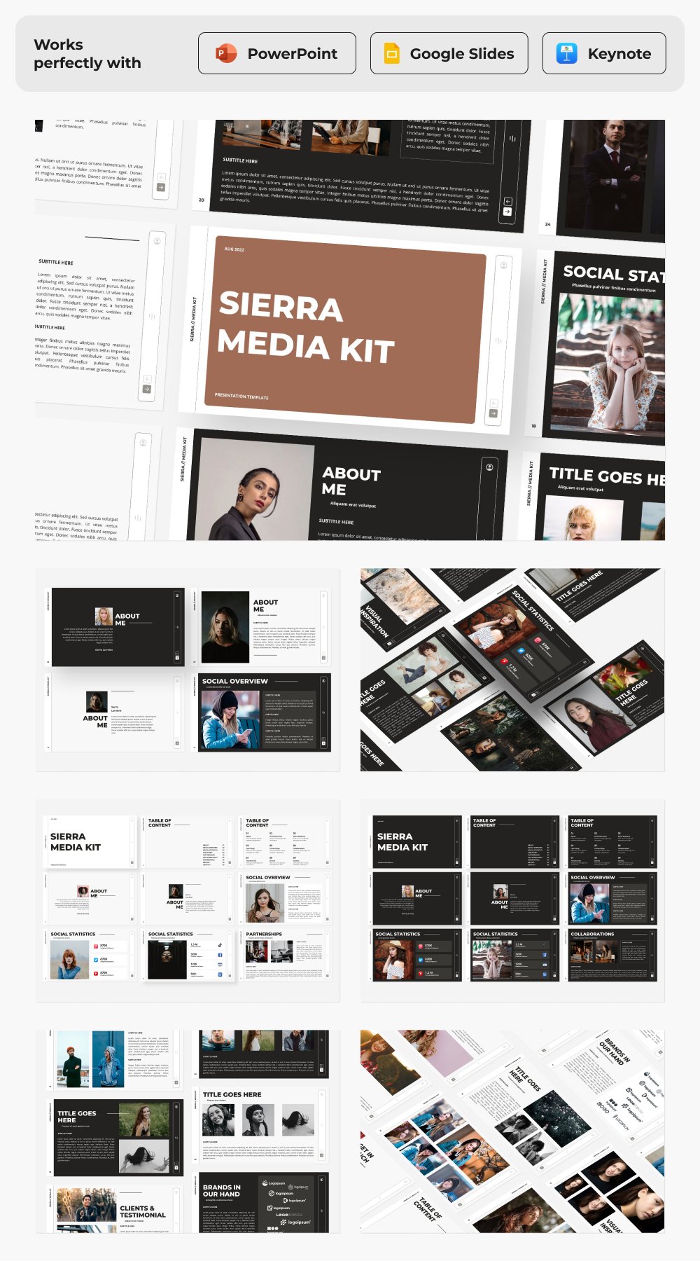Slide Kit Media Kit Google Slides Template