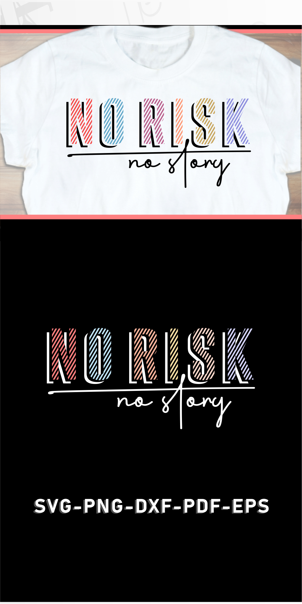 No risk no story SVG, Inspirational Quotes SVG