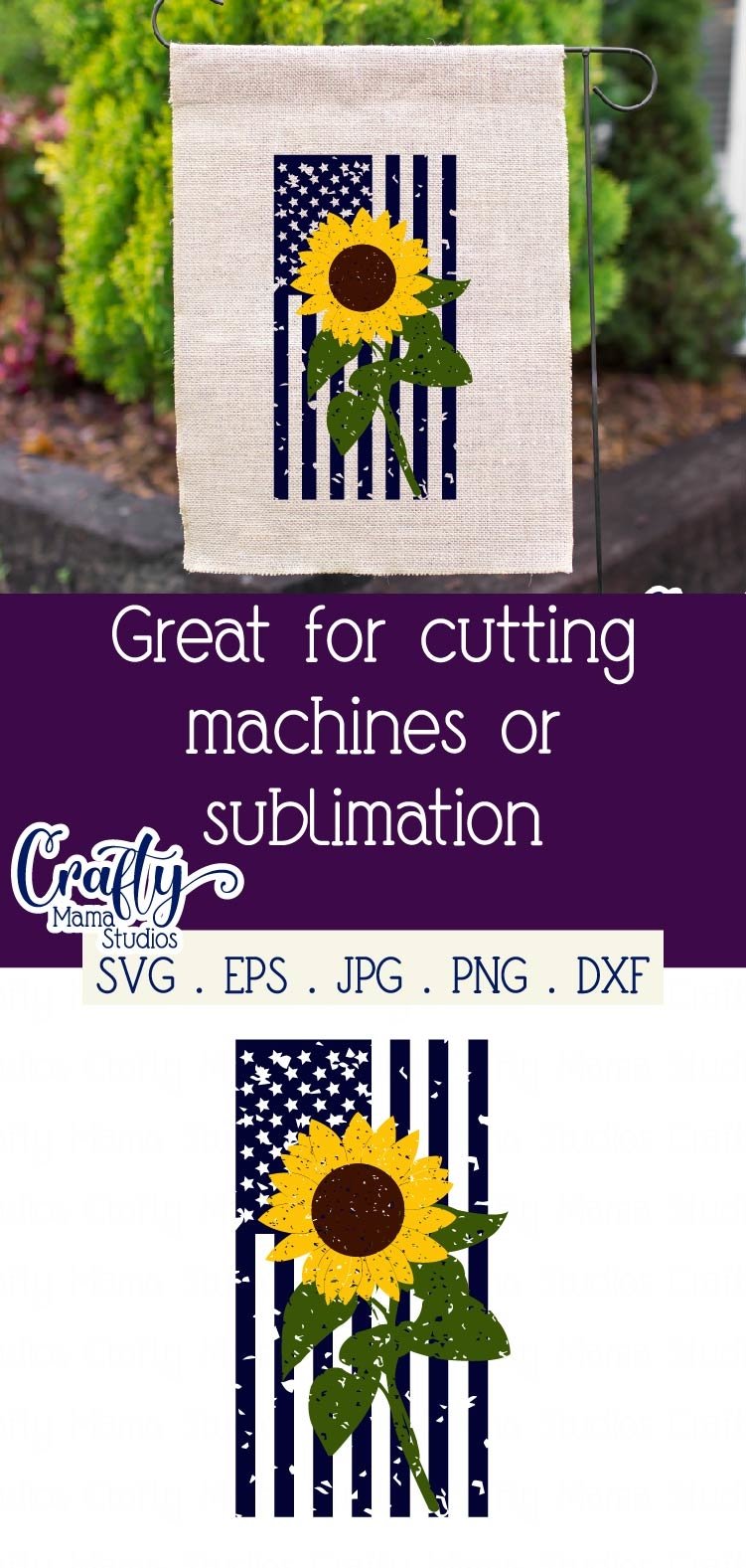 Sunflower Svg, Grunge Sunflower Svg, American Flag Svg (537963) | Cut
