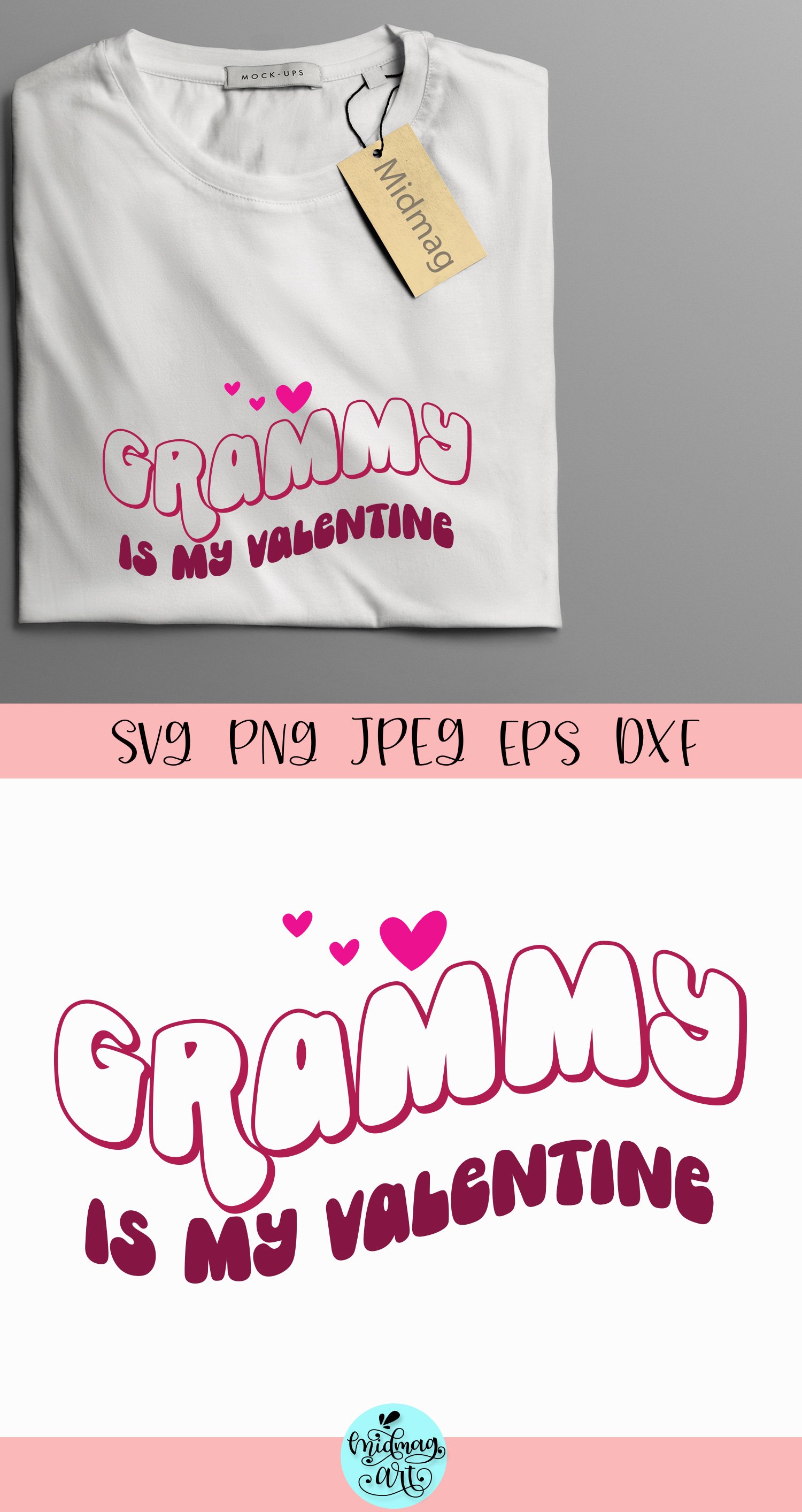 Grammy is my valentine svg, Love svg