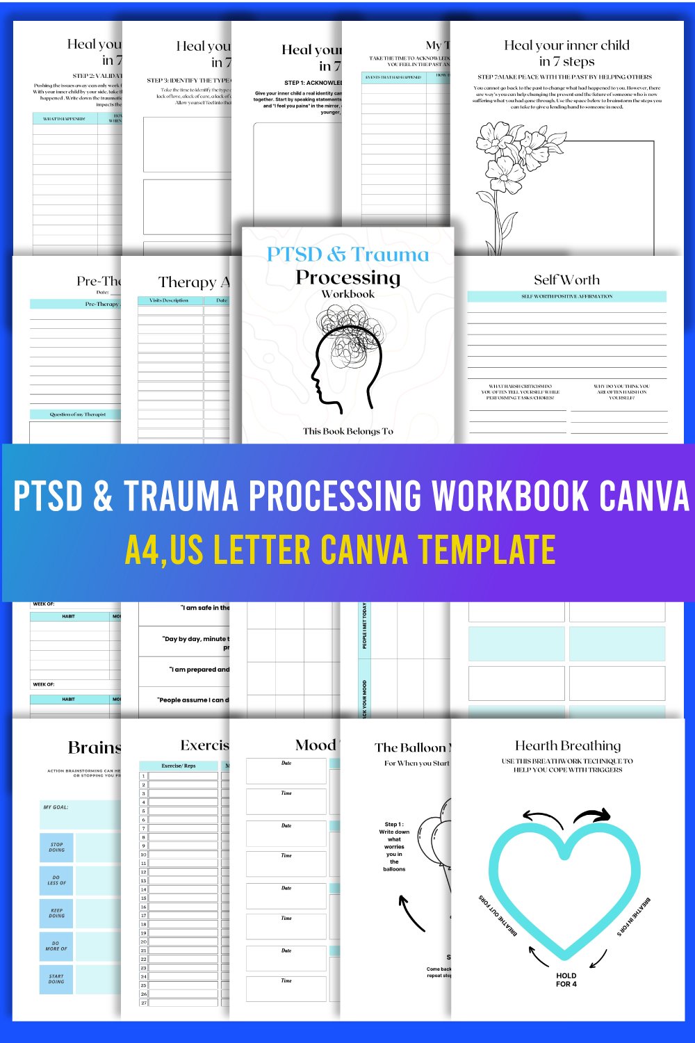Trauma Processing.pdf PTSD & Trauma Processing Workbook Canva