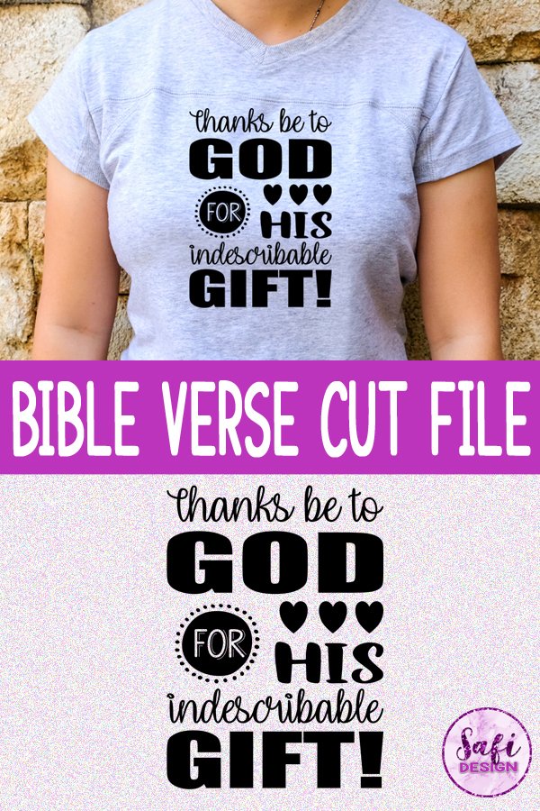 Christmas Bible Verse Cut File - SVG DXF EPS PNG
