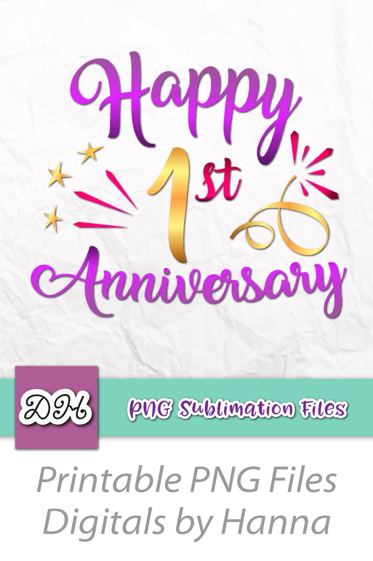 Happy 1st anniversary 1 year Birthday Cotton Paper Wedding