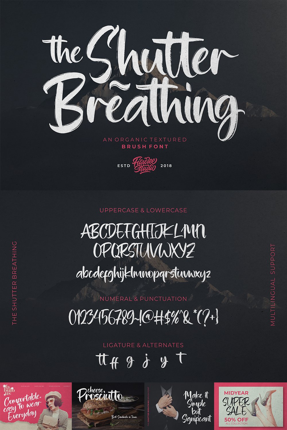 Shutter Font The Shutter Breathing - Brush Font