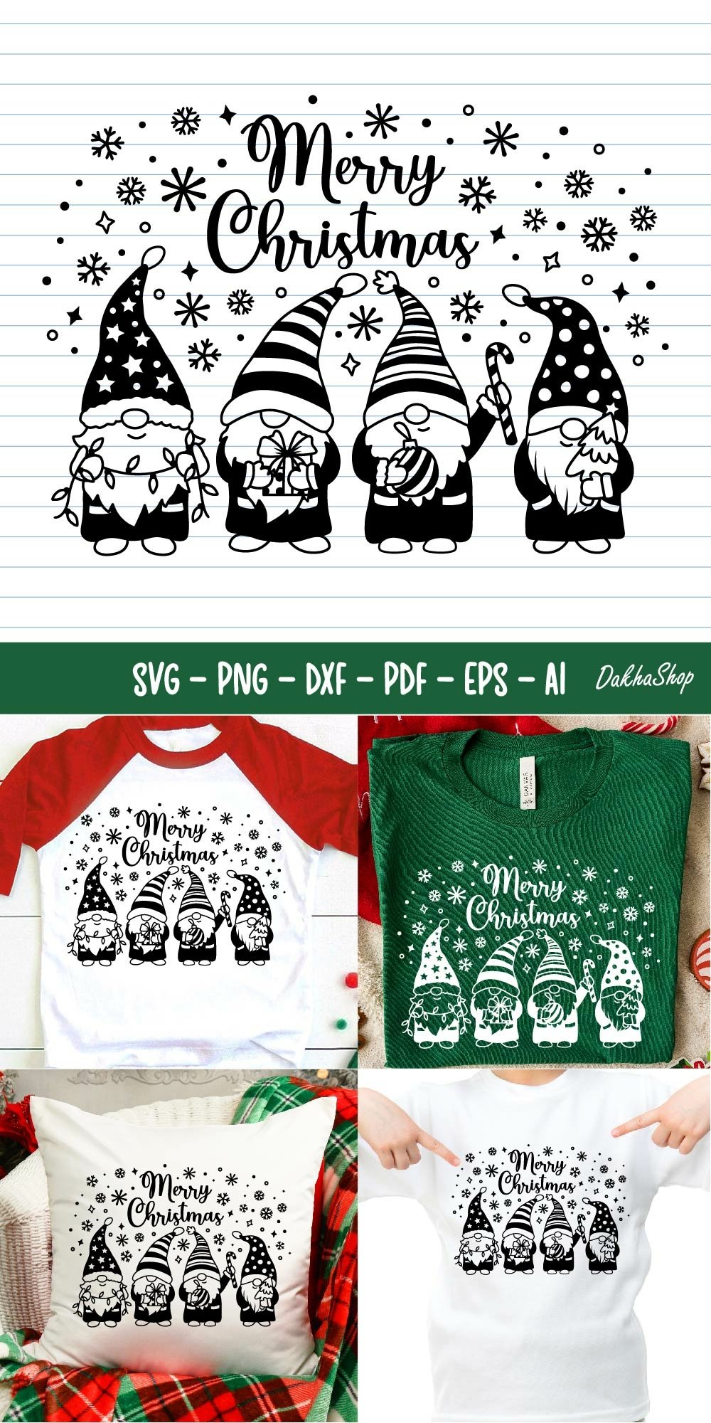 Christmas Svg Christmas Gnomes Svg Merry Christmas (4948365)
