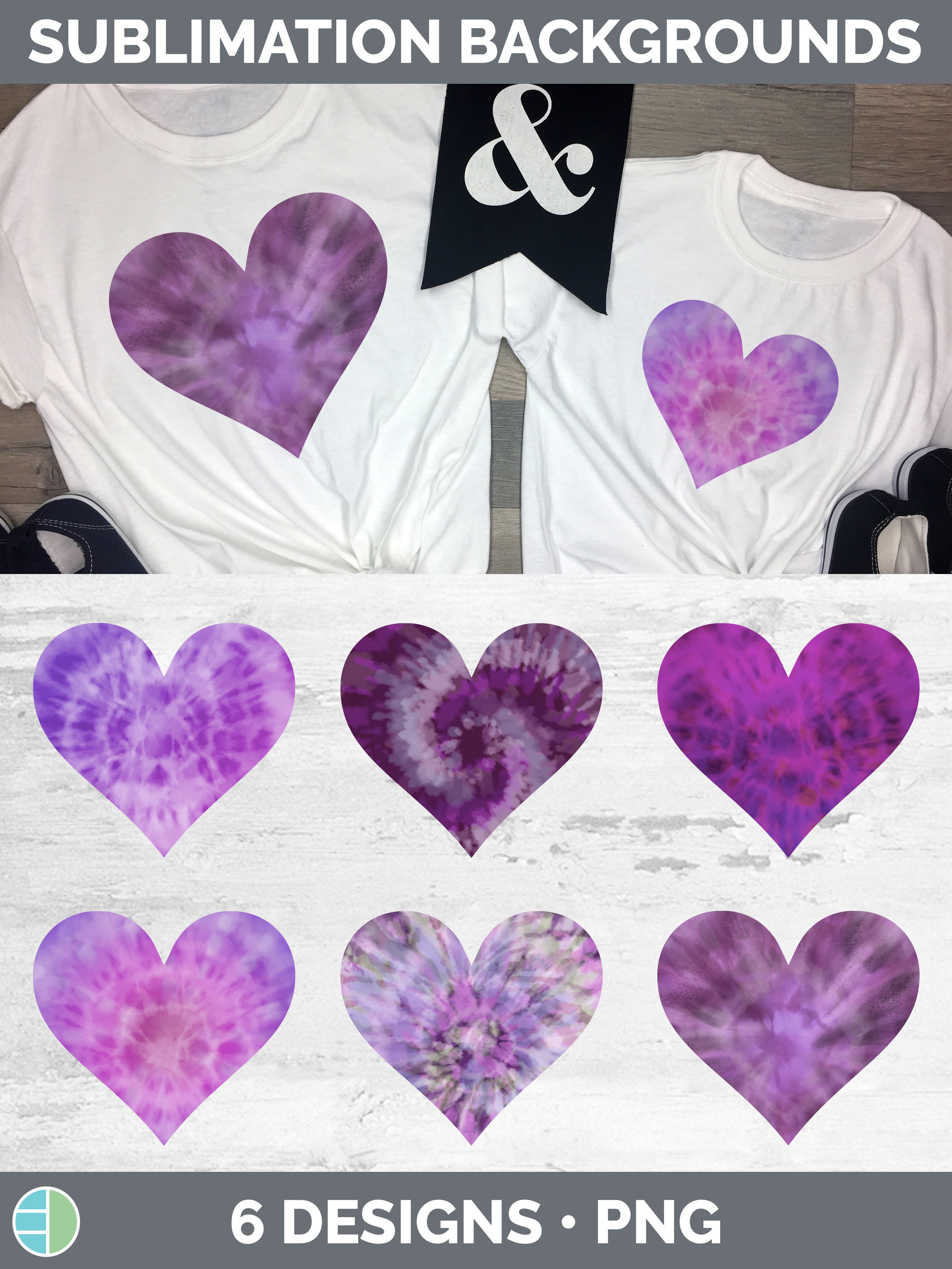 Purple Heart tie dye 3pc set main image 0