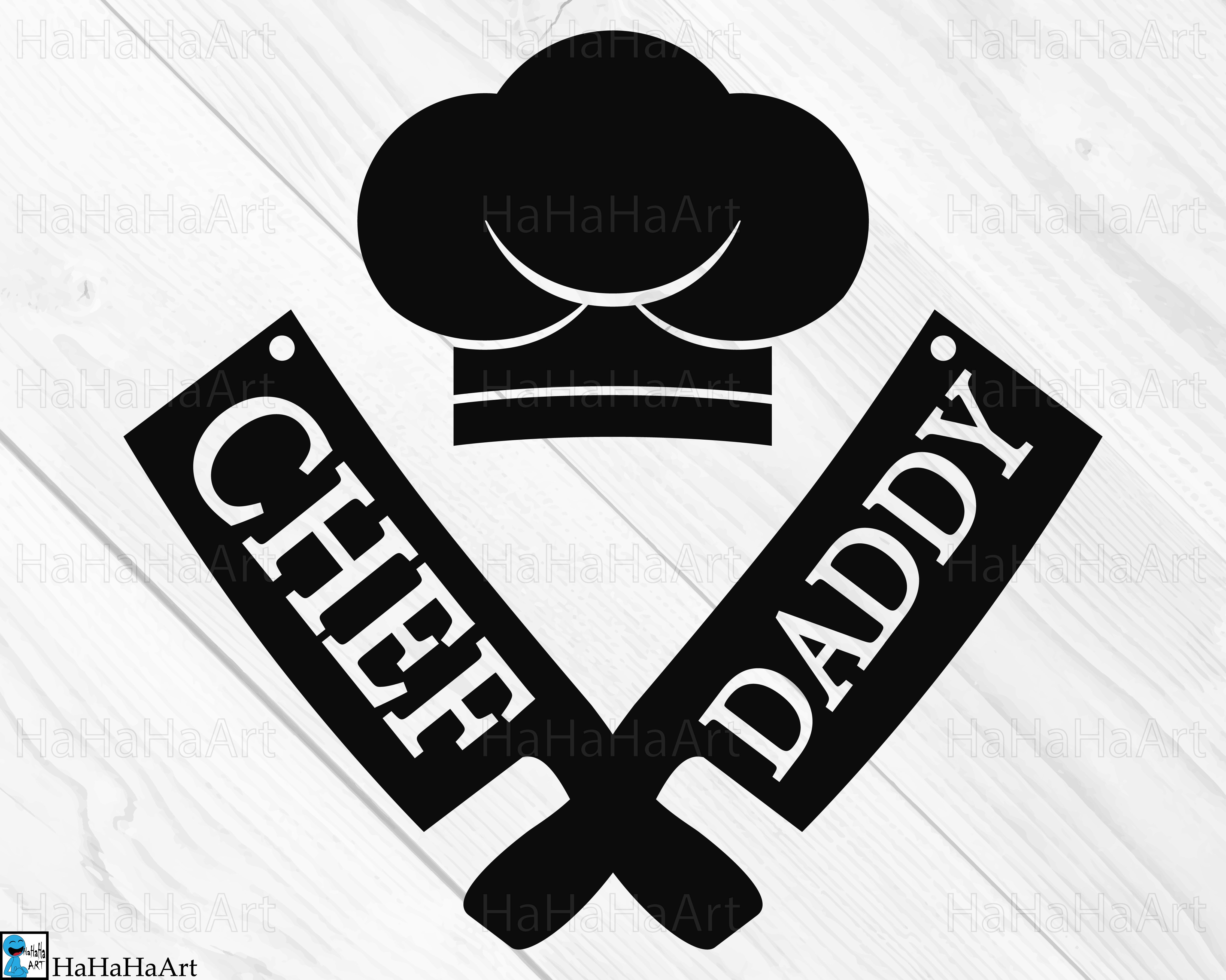 Chef Daddy Design Clip art / Cutting Files 1436c