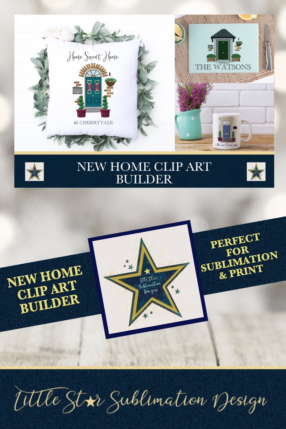 New Home Clip Art Bundle