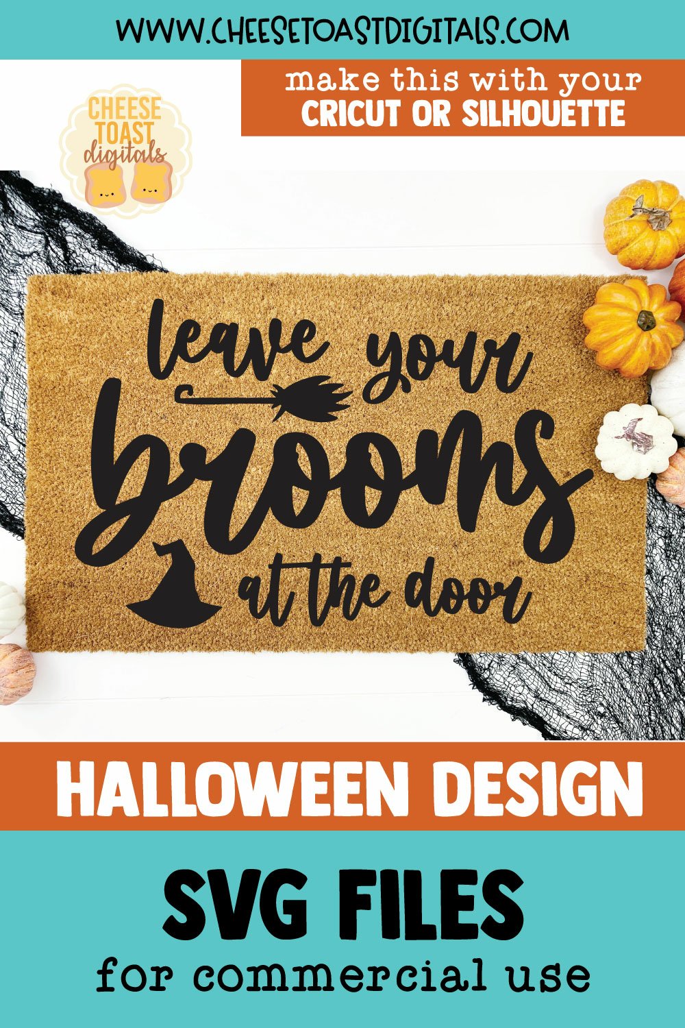 Halloween Doormat SVG Leave Your Brooms At The Door
