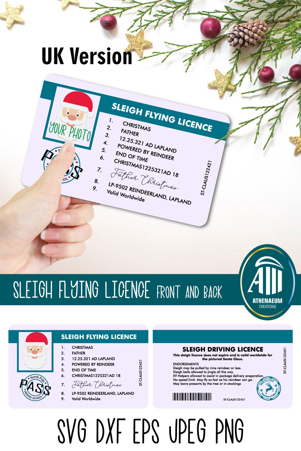 Printable Santa Driving Licence Template Free Printable Templates Printable Santa Driving Licence Template Free Printable Templates