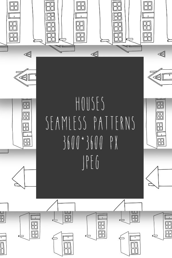 Sample House Patterns 15 Houses seamless patterns