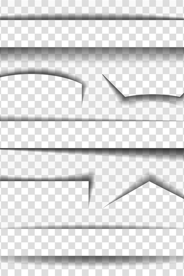 Shadow vector elements for pages