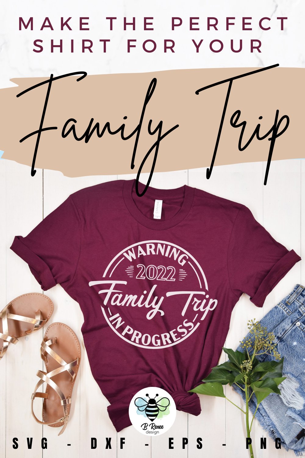 Warning Family Trip In Progress SVG