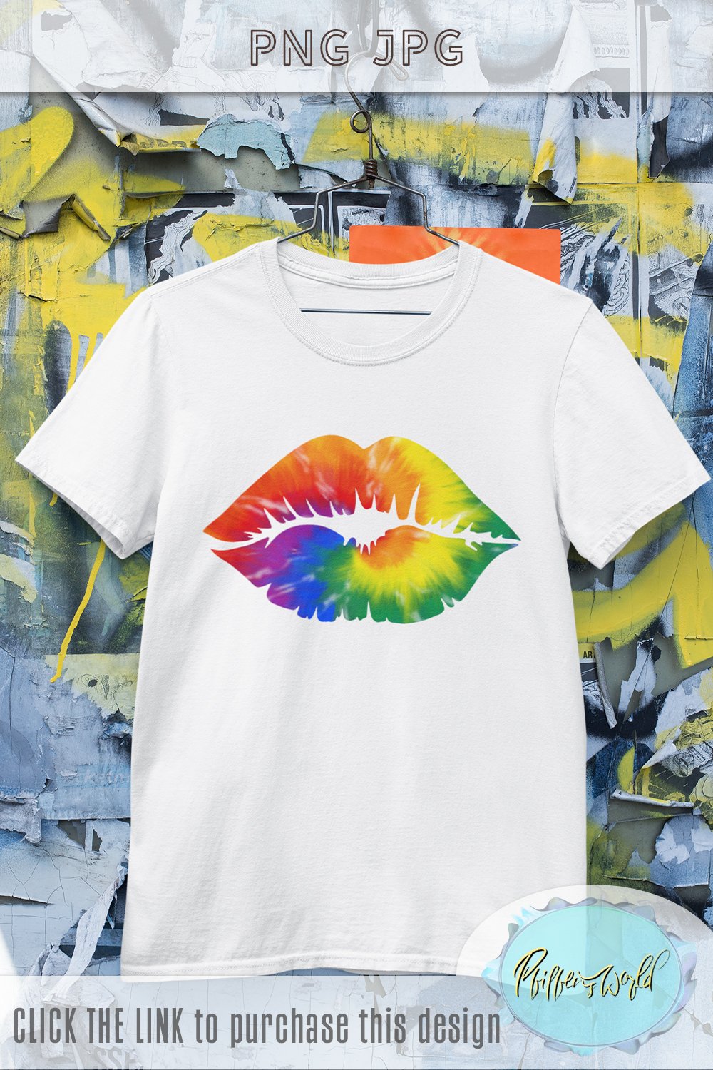 Tie dye Lips| Gay Pride | LGBT Sublimation design