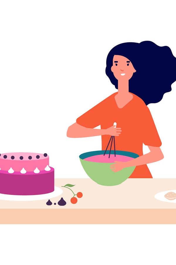Human Making Food People cooking. Man woman baking and make food. People and f