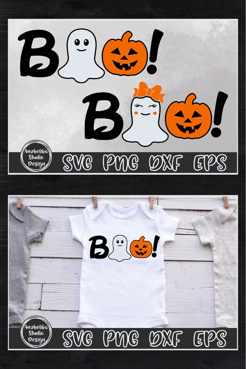 Boo SVG | Cute Ghost SVG | Kids Halloween SVG | Spooky PNG