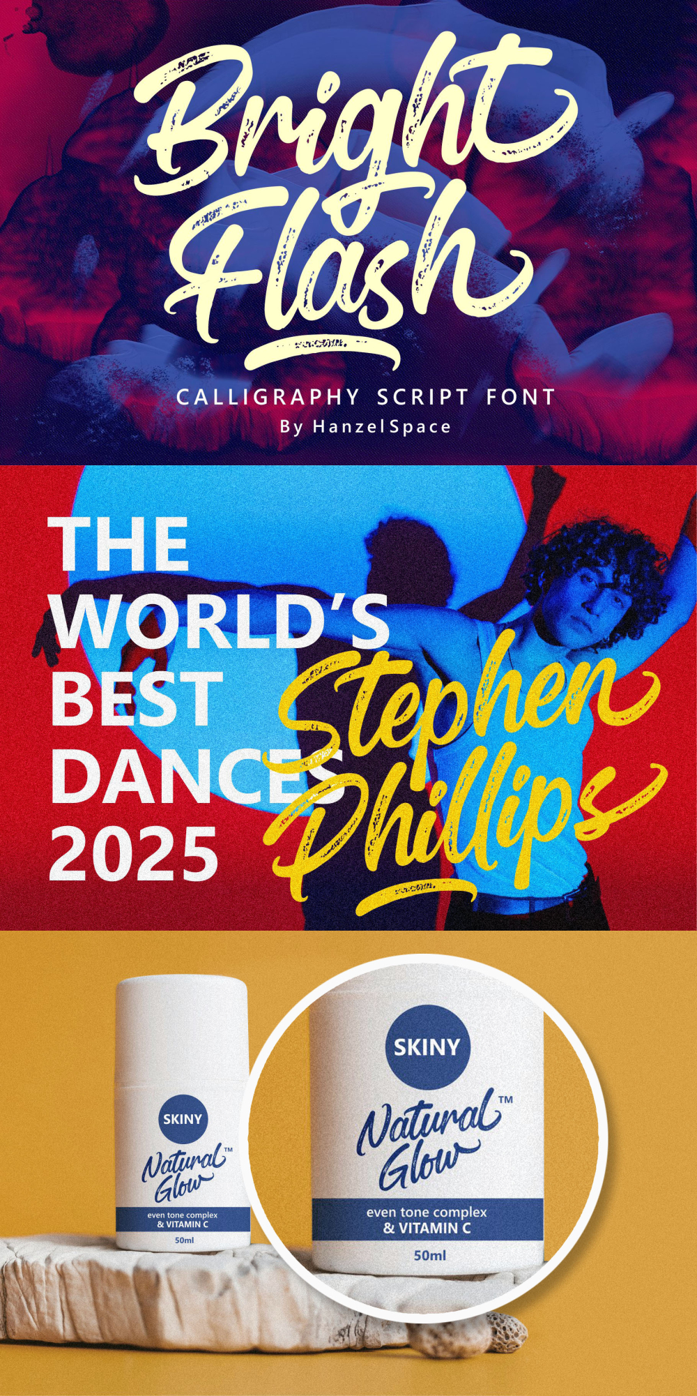 Flashy Script Font Bright Flash Script Font