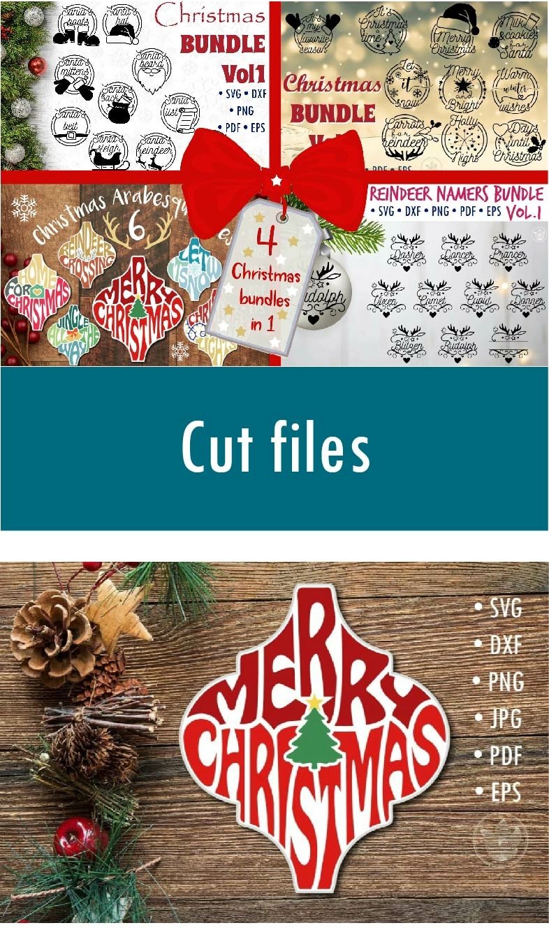 Christmas bundle svg cut files