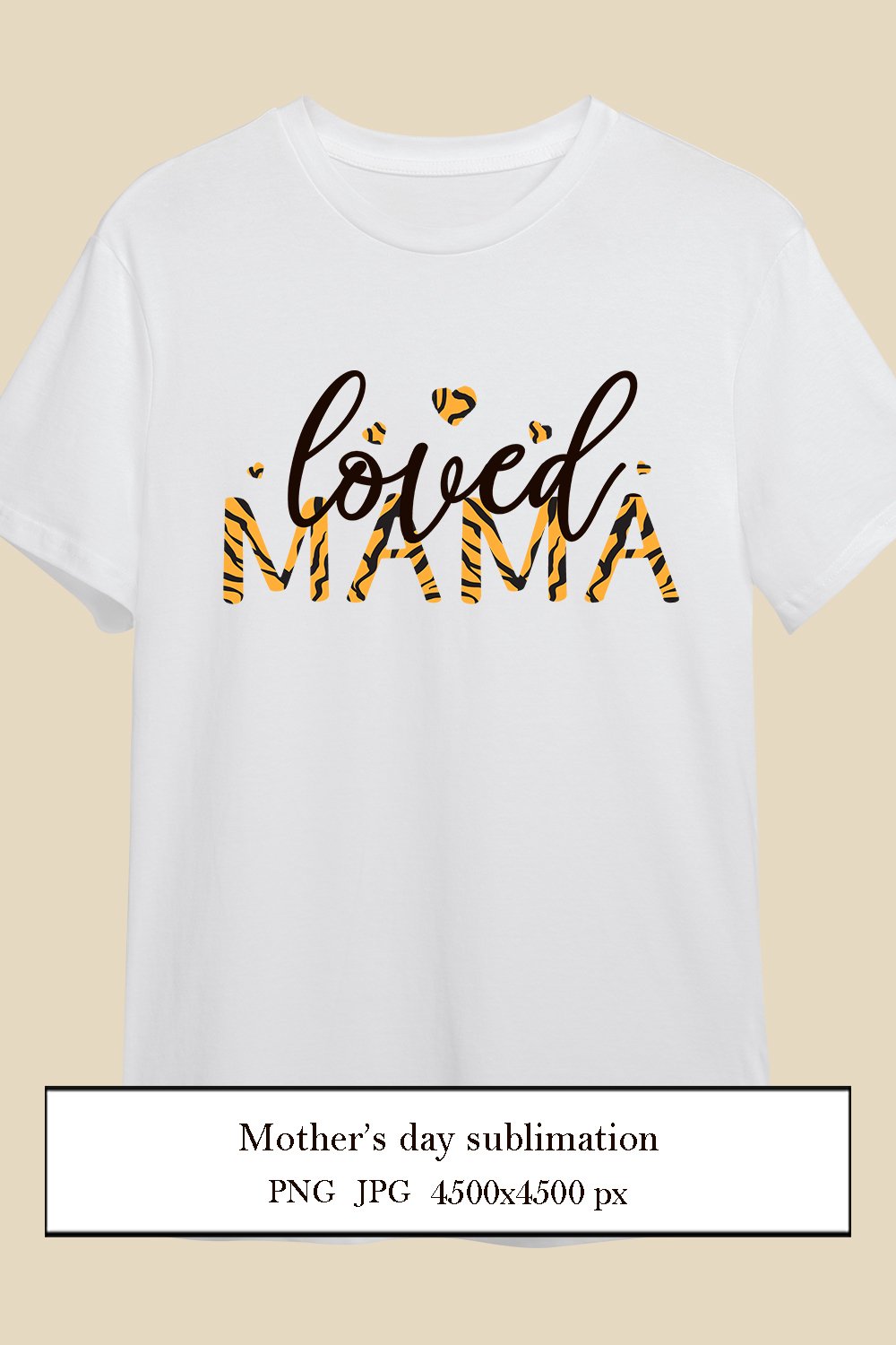 Mother's Day sublimation design png - Loved Mama