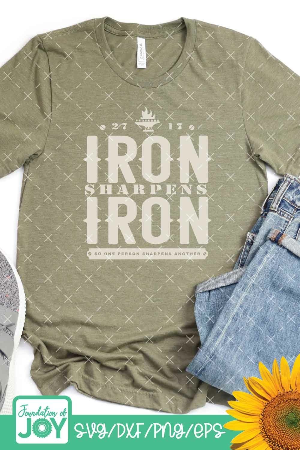 Iron Sharpens Iron svg, BIble Verse svg, Father’s Day svg