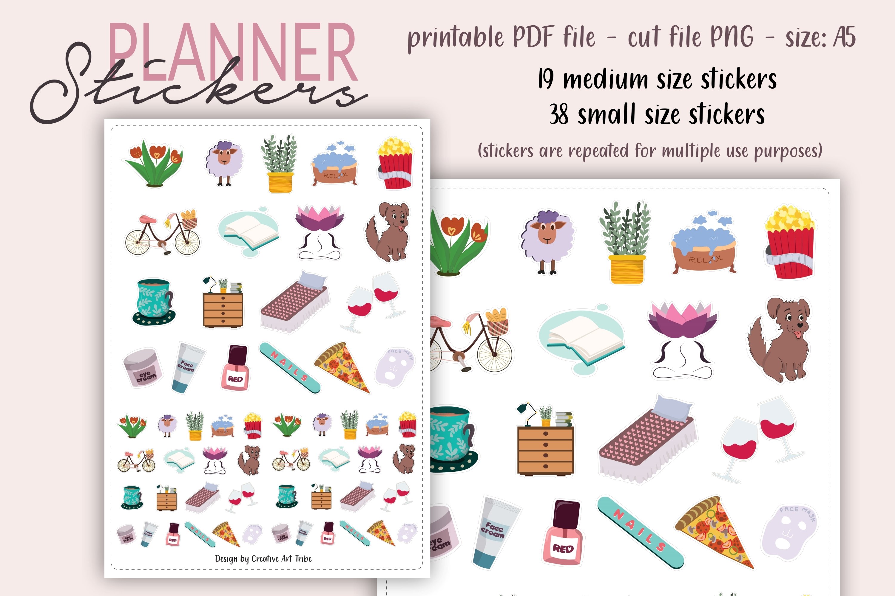Planner Stickers, Planning Stickers, Sticker sheet printable