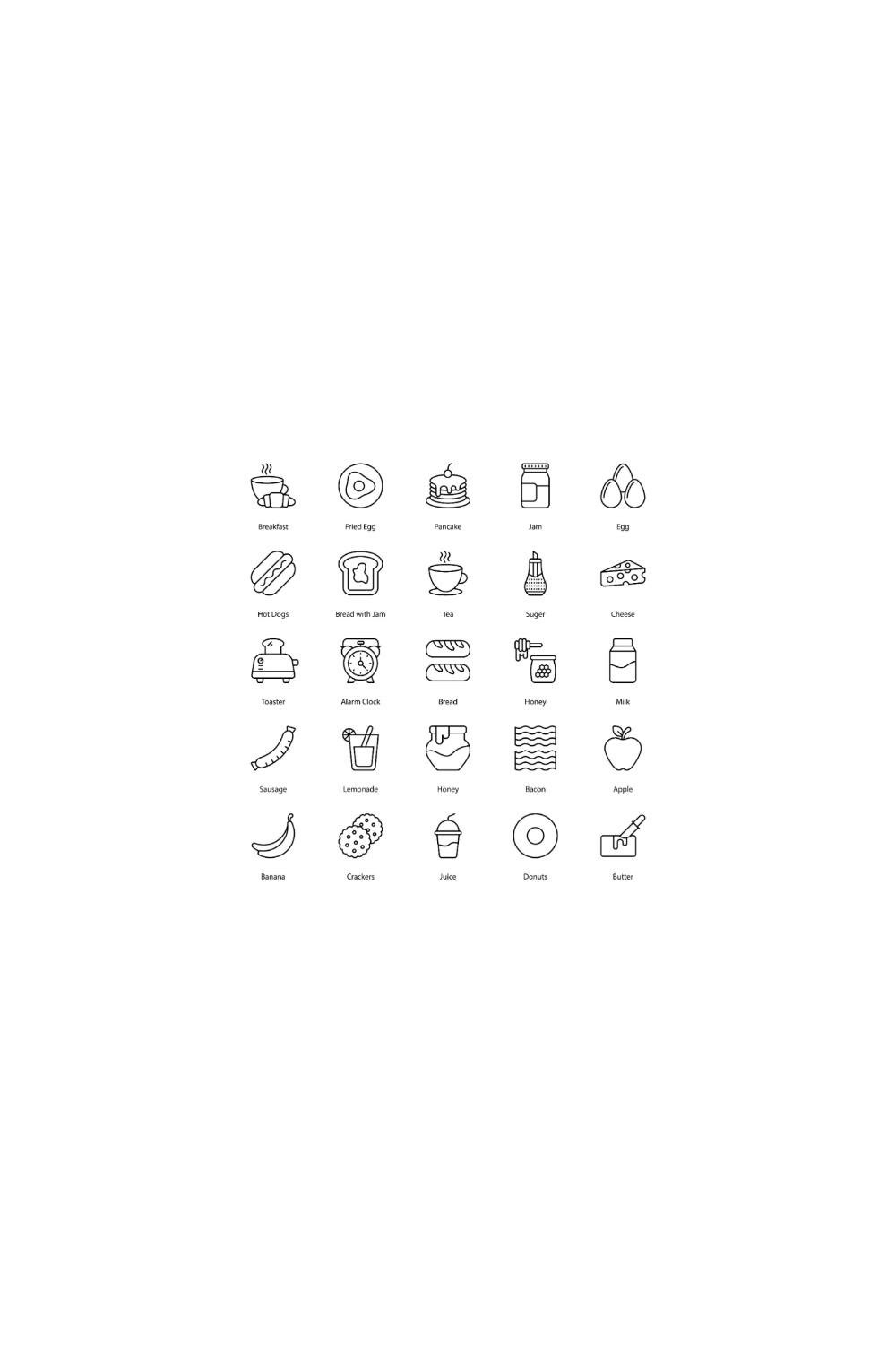 Breakfast Icon Set