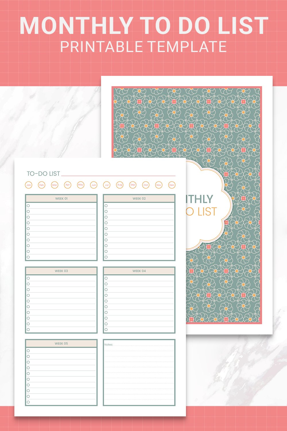 Monthly To Do List Printable Template (2558632)