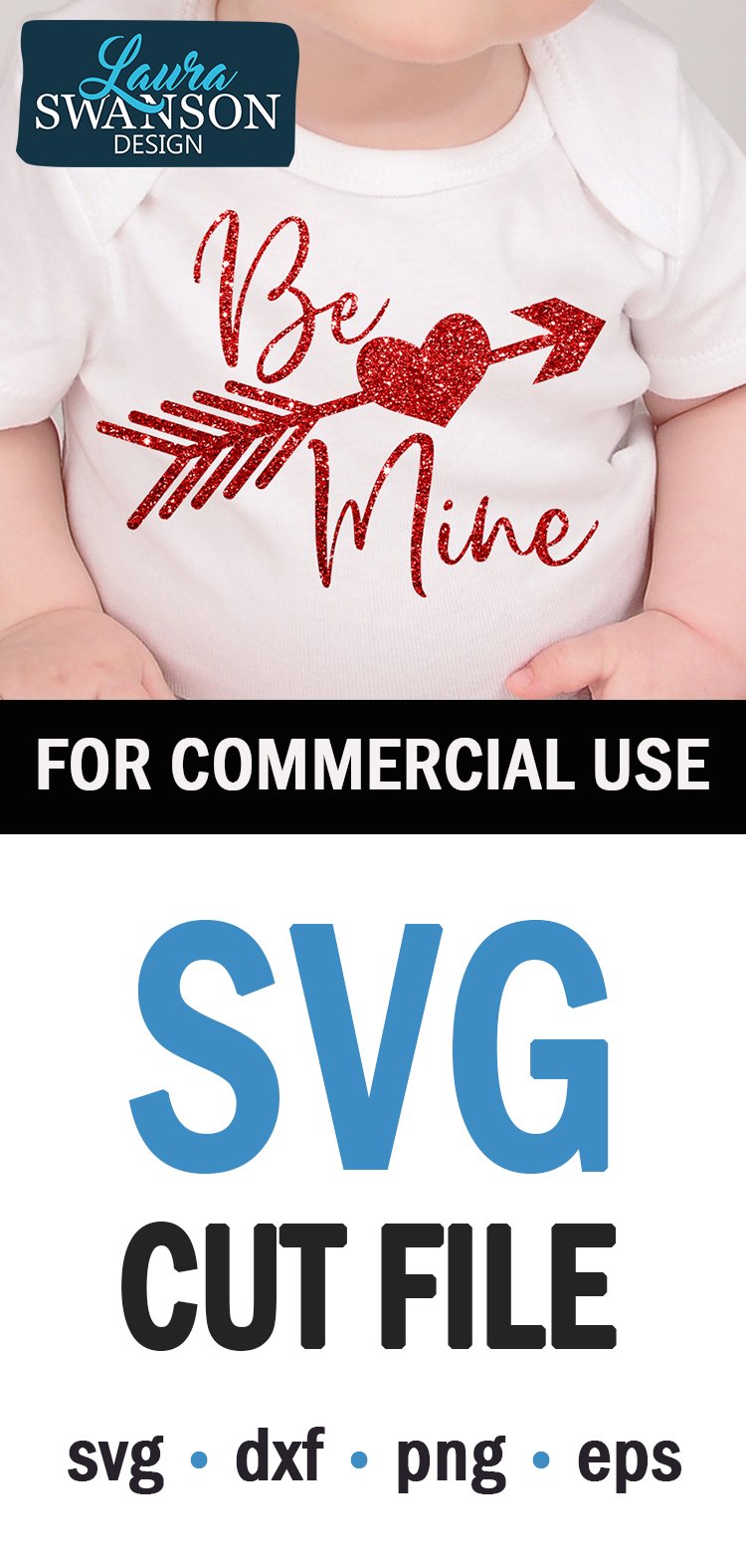 Be Mine SVG | Heart Arrow SVG | Valentine's Day SVG