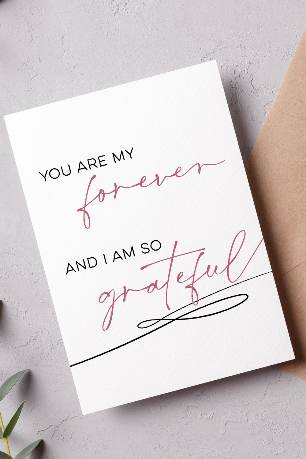 Printable Romantic Valentine's Day Card | By RachelFCreative