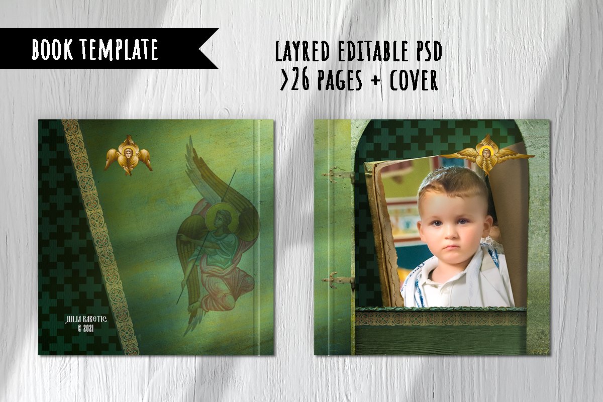 Religious book template PSD