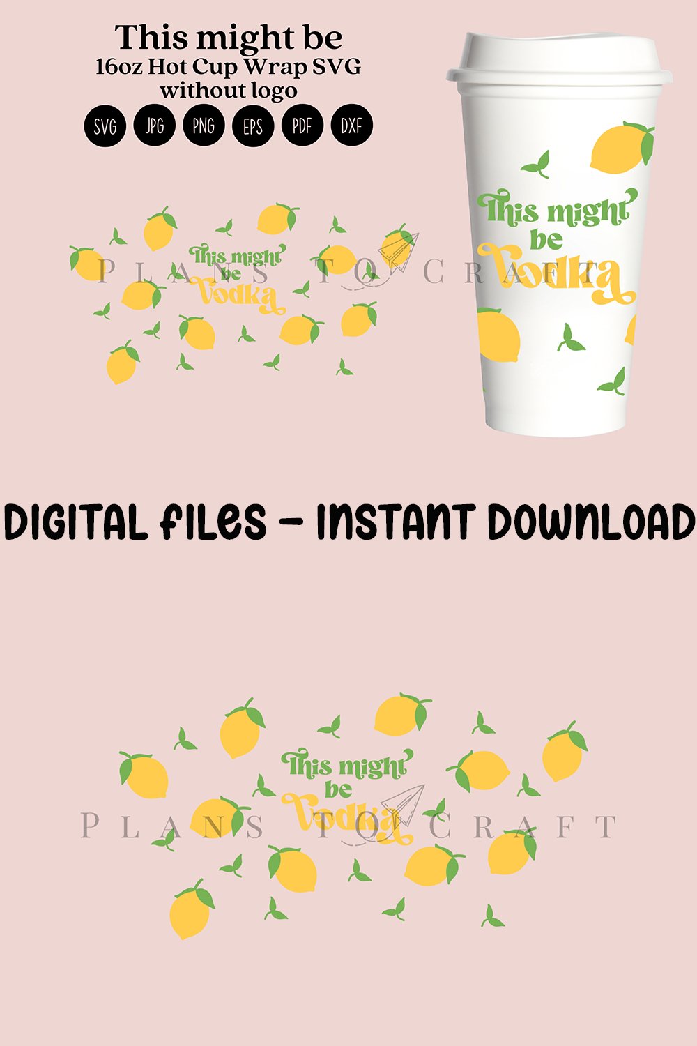 this might be lemon puns 16oz hot cup tumbler full wrap