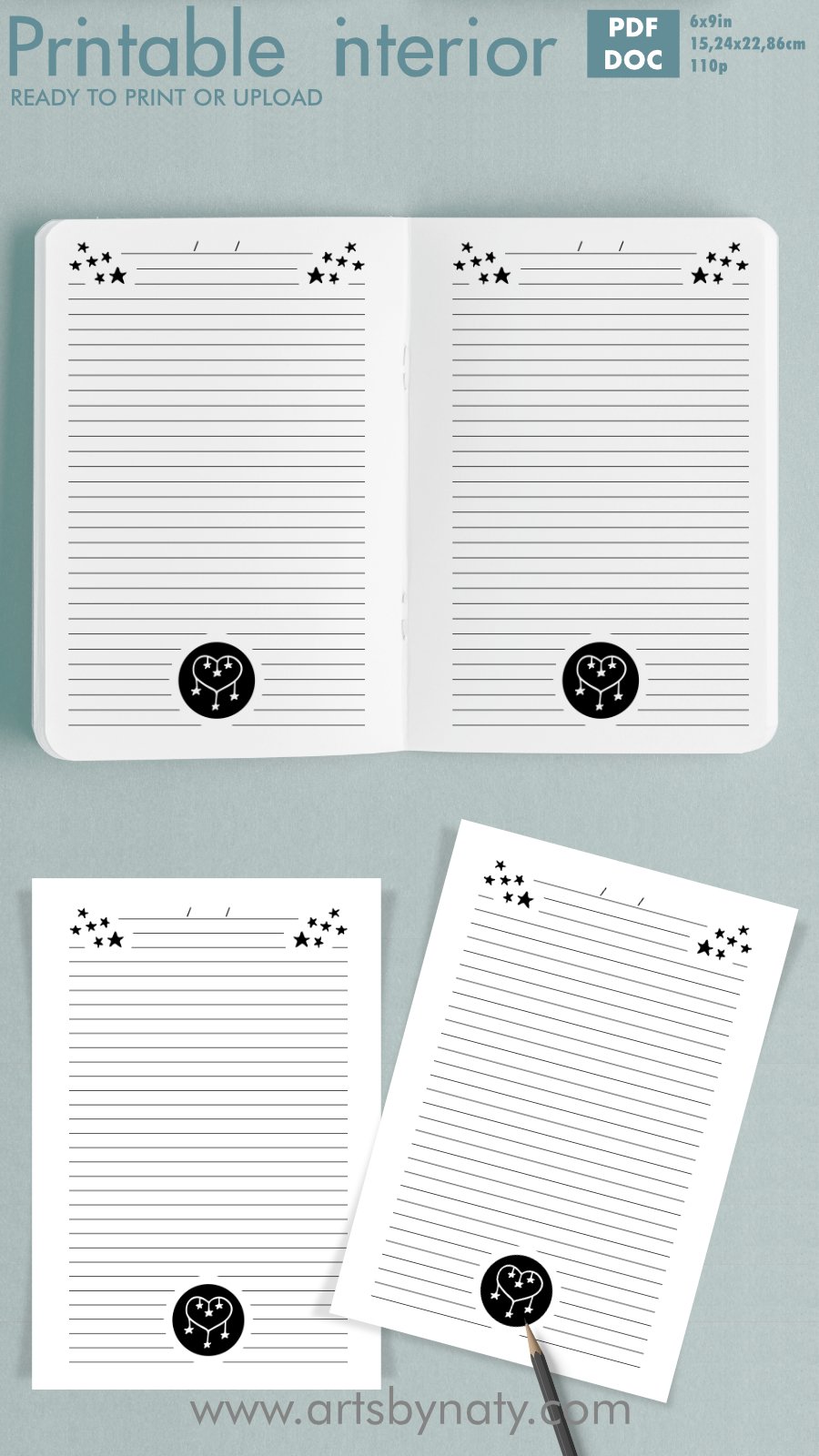 Little star Journal for KDP printable 2.