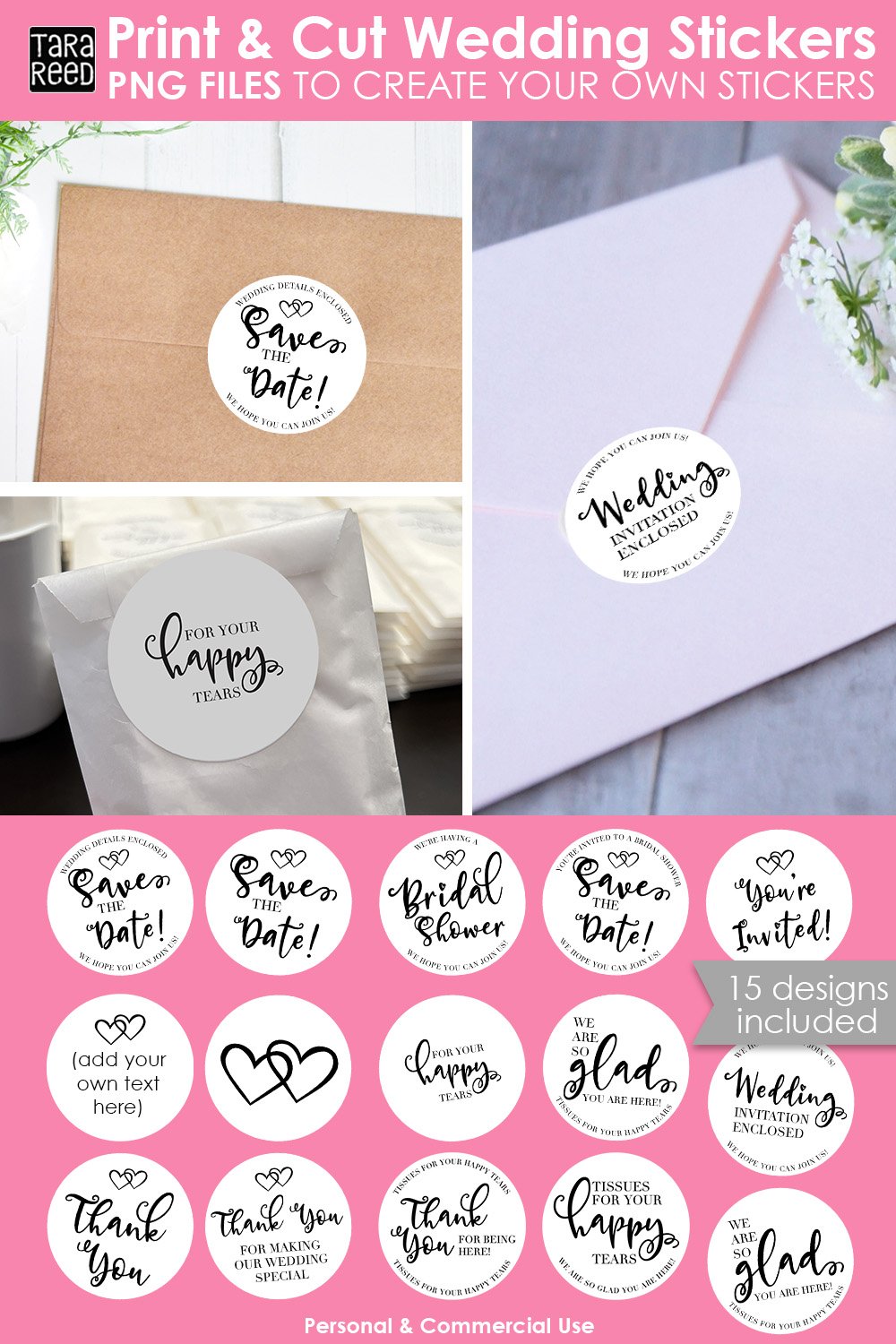 Printable Wedding stickers | DIY Wedding