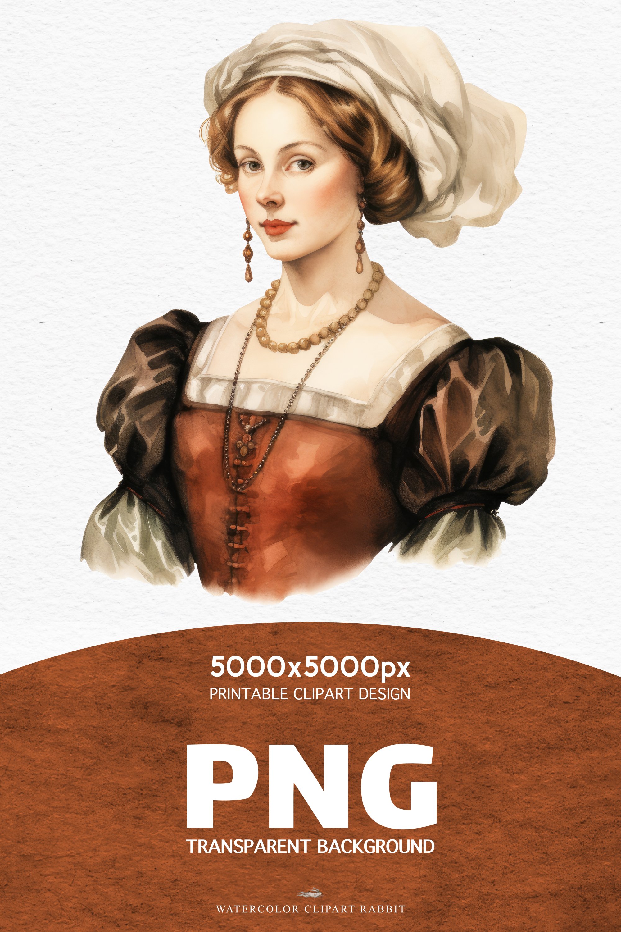 Renaissance Lady Clipart Royal Vintage Women PNG Victorian