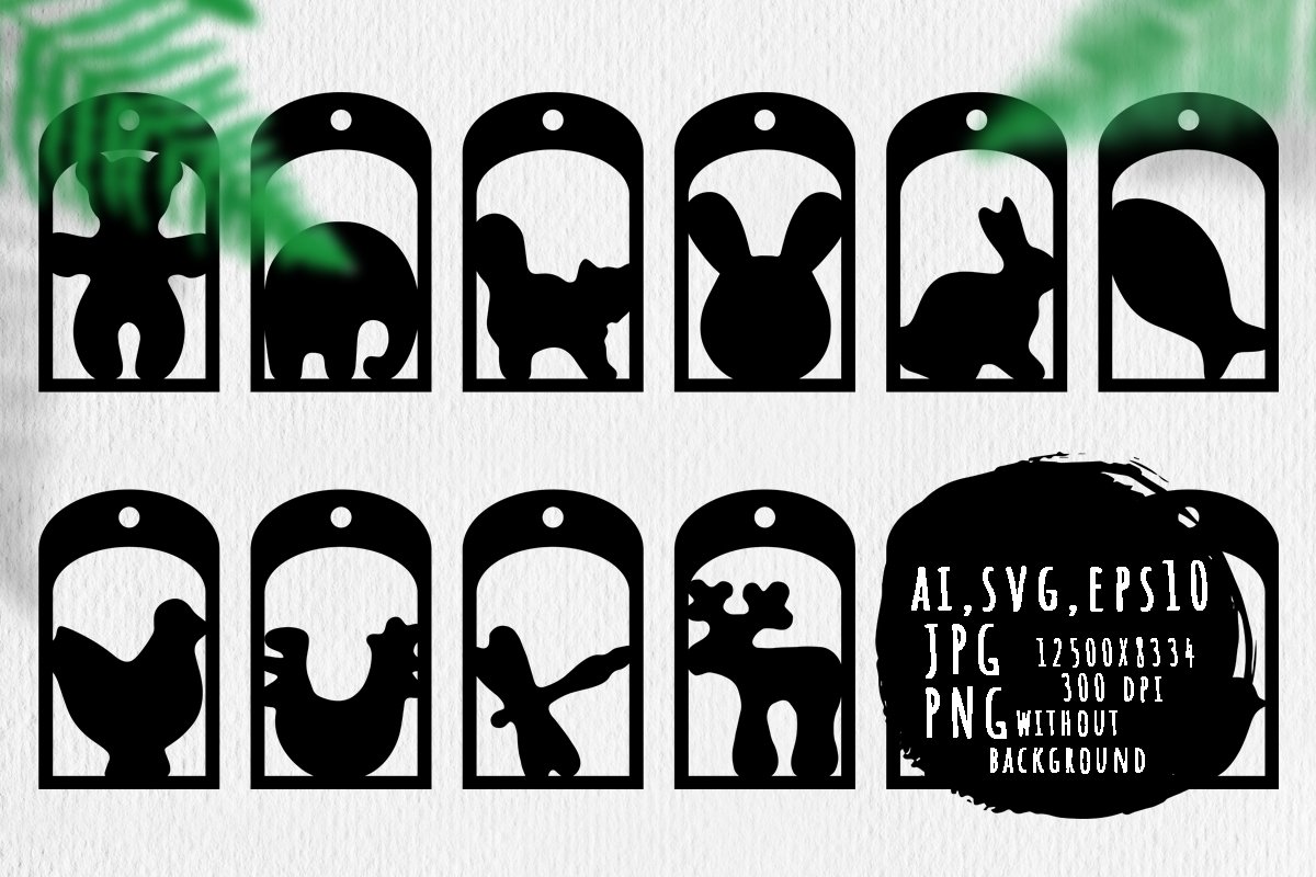 Gift tags with animals