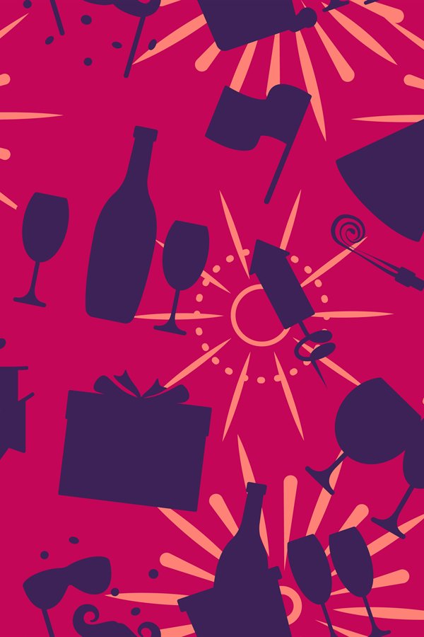 Celebration seamless pattern vector illustration
