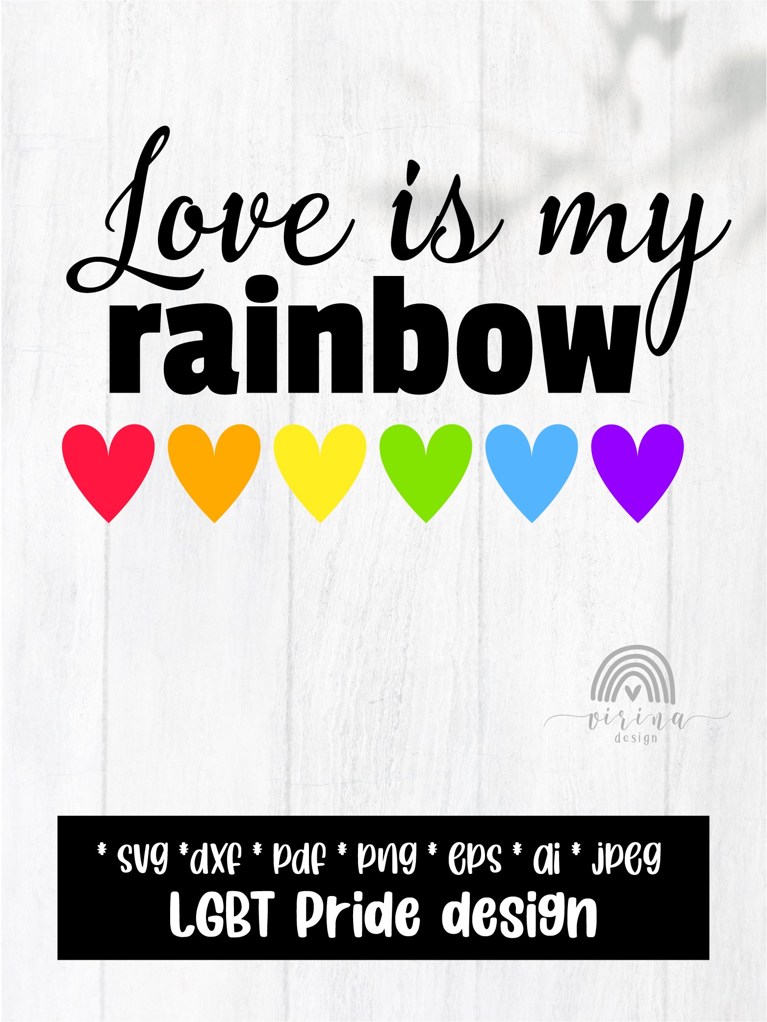 Pride Svg. LGBTQ Svg Bundle. Gay Svg. Love is Love Svg