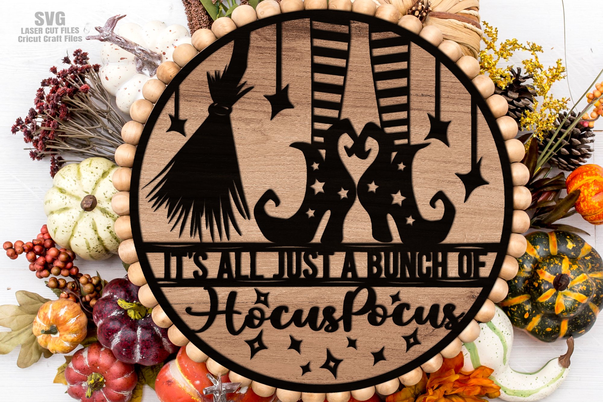 Hocus Pocus SVG Laser Cut Files | Halloween SVG | Witch SVG