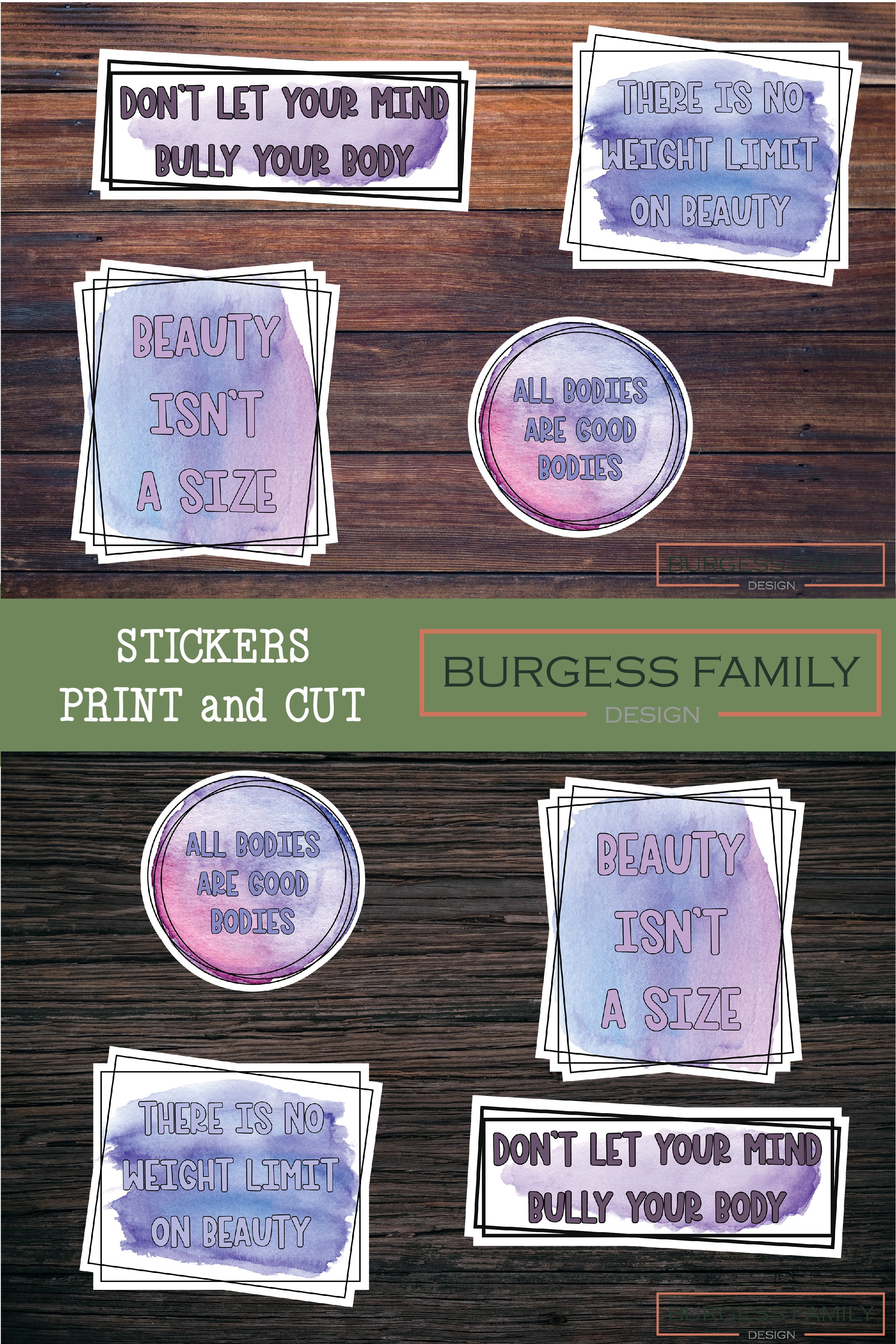 Sticker bundle Body Positive
