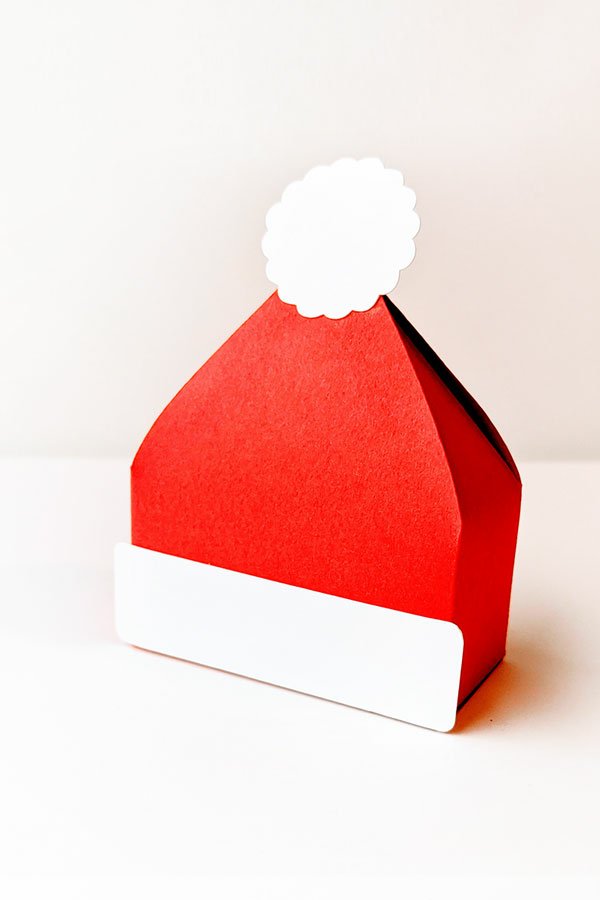 Santa Hat Gift Box SVG Design