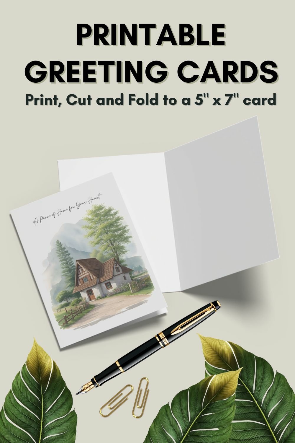 Printable Digital Greetings Cards