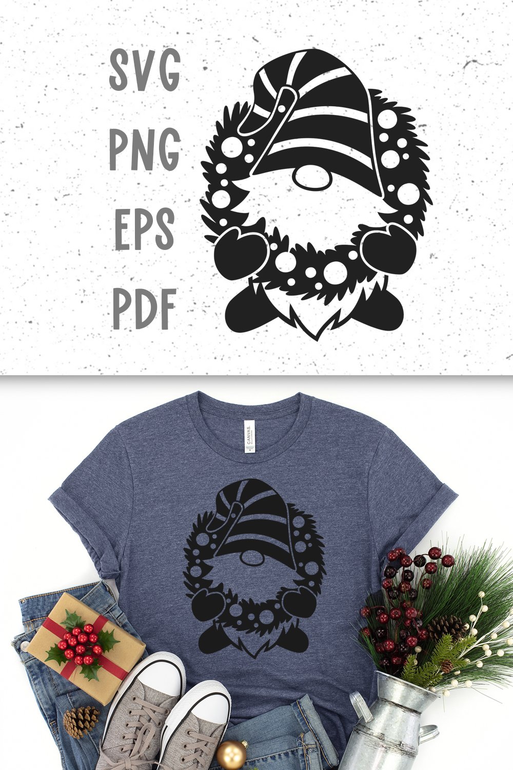 Christmas gnome svg Christmas svg files for cricut (1033238)