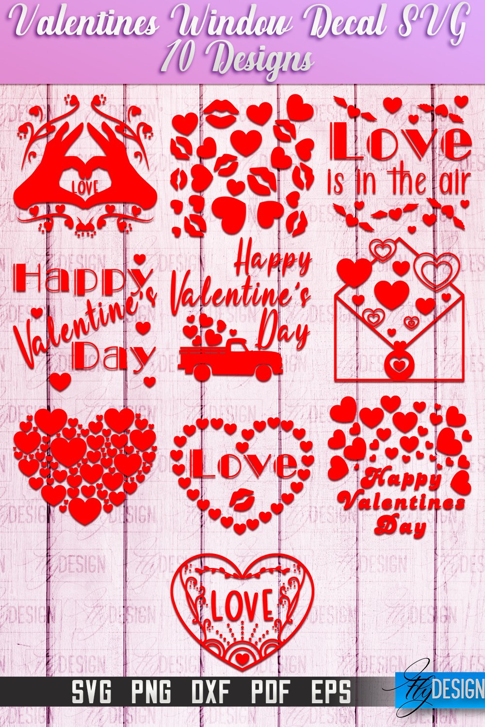 Valentines Day Window Decal|Valentines Window (3237290)