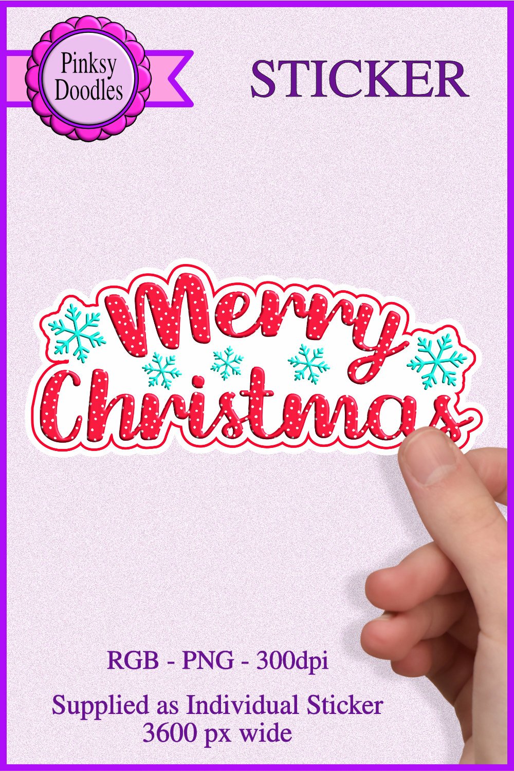 Merry Christmas Sticker png file