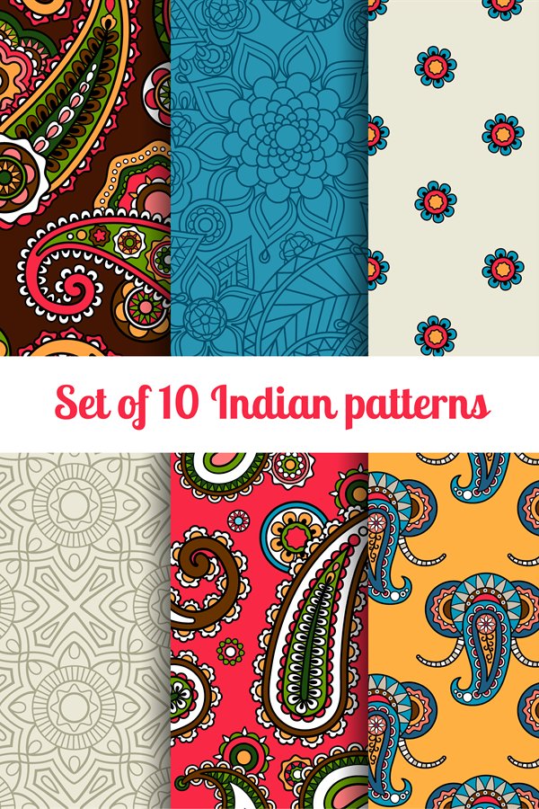 Indian pattern set